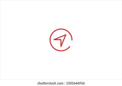Compass icon in trendy flat style isolated on white background vector illustration
