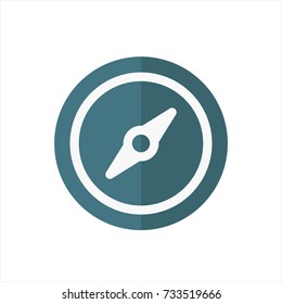 compass icon in trendy flat style isolated on white background. compass icon symbol for your web site design,compass logo, app, UI. Vector illustration, compass icon eps10. 