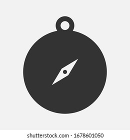 Compass Icon In Trendy Style Isolated Background