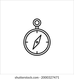 Compass Icon In Trendy Style Isolated on white Background. color editable. eps 10