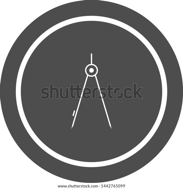 Compass\
Icon In Trendy Style Isolated Background     \
\
