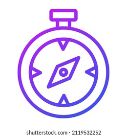 compass Icon. User interface Vector Illustration, As a Simple Vector Sign and Trendy Symbol in Line Art Style, for Design and Websites, or Mobile Apps,