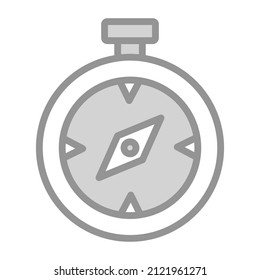 compass Icon. User interface Vector Illustration, As a Simple Vector Sign and Trendy Symbol in Line Art Style, for Design and Websites, or Mobile Apps,
