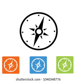 compass icon vector