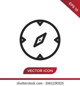Compass icon vector