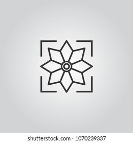 Compass icon vector