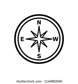 compass icon vector