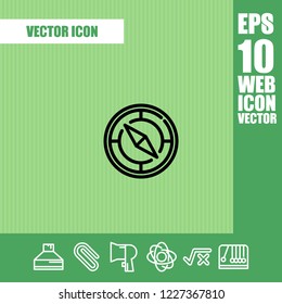Compass icon vector