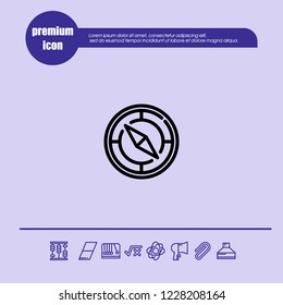 Compass icon vector
