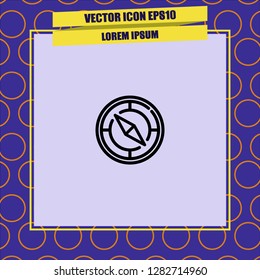 Compass icon vector