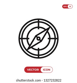 Compass icon vector