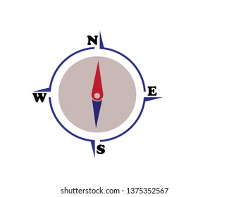 Compass Icon Vector. - Vector
