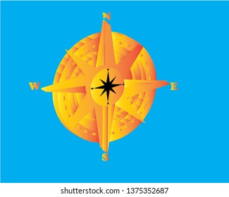 Compass Icon Vector. - Vector
