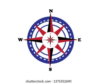 Compass Icon Vector. - Vector
