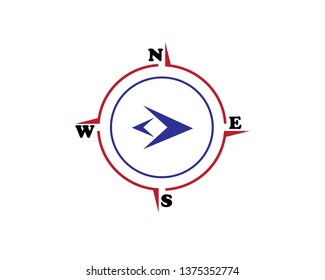 Compass Icon Vector. - Vector
