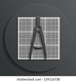 compass icon vector