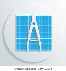 compass icon vector
