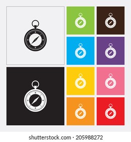 Compass icon - Vector