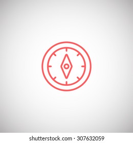 Compass icon vector