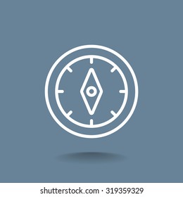 Compass icon vector