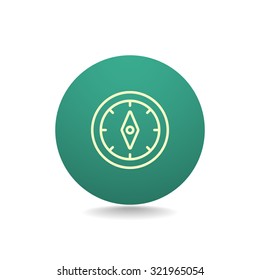 Compass icon vector