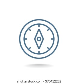 Compass icon vector