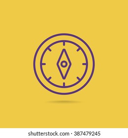 Compass icon vector