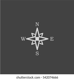 Compass icon vector