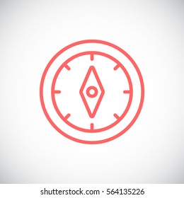 Compass icon vector