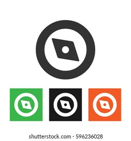 Compass icon vector