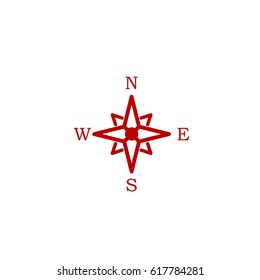 Compass Icon Vector.