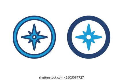 Compass icon vector. arrow compass icon vector
