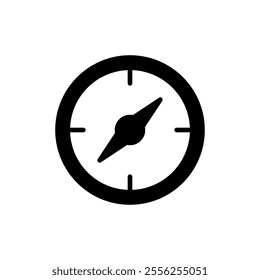 Compass icon vector. arrow compass icon sign and symbol