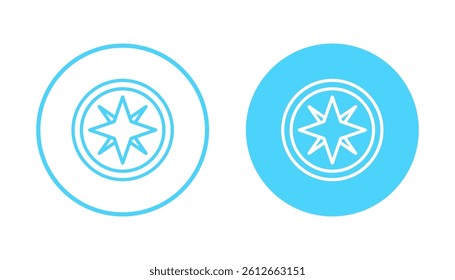 Compass icon vector. arrow compass icon sign and symbol