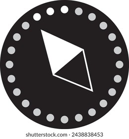 icono de brújula vector ilustración de activo