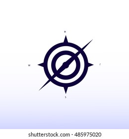 compass icon, vector best flat icon, EPS
