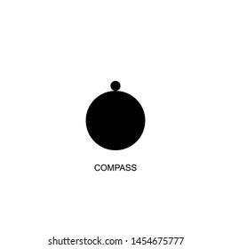 compass icon vector black design