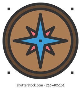 COMPASS Icon Vector Business Symbol 