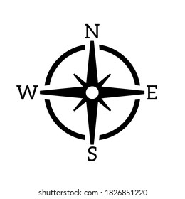 Compass icon vector concepts. internet button with white background