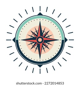 Compass icon. Vector compass icon. Compass cute icon. Compass symbol.