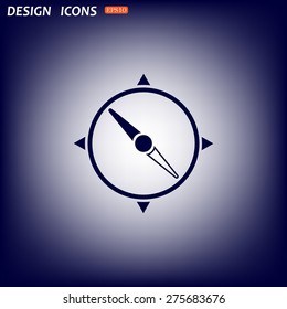 Compass. icon. vector design