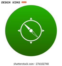 Compass. icon. vector design