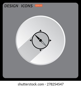 Compass. icon. vector design