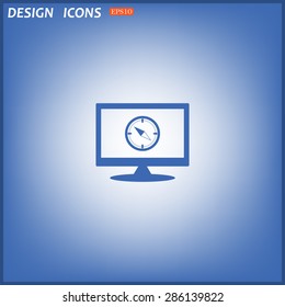 Compass . icon. vector design