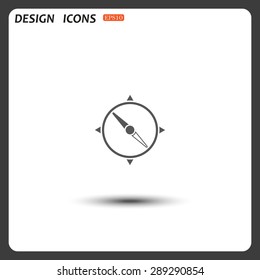 Compass. icon. vector design