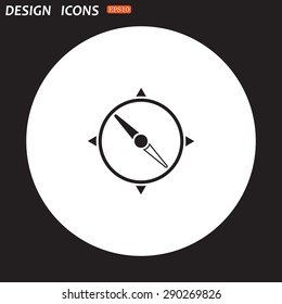 Compass. icon. vector design