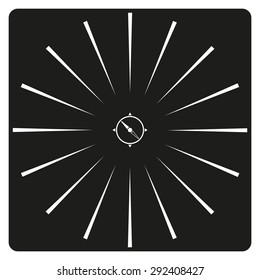 Compass. icon. vector design