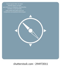 Compass. icon. vector design