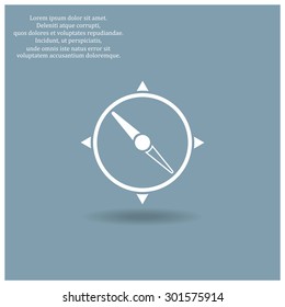 Compass. icon. vector design