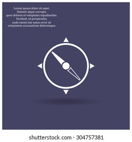 Compass. icon. vector design